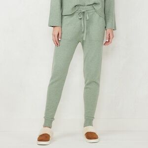 Lauren Conrad Sweater Knit Jogger Pants Mint Melon- Size L